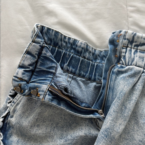 Sea New York Dax Denim Ruffle Shorts Size 2 - Picture 6 of 8